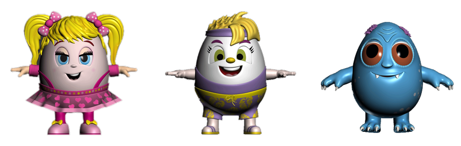 Eggs Time characters